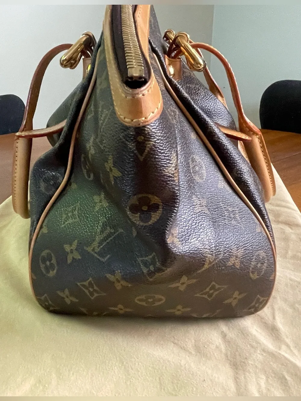 Louis Vuitton Monogram Tivoli Satchel Top Handle